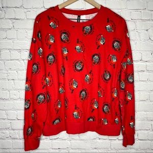 H&M pugs and kisses ugly Christmas sweatshirt